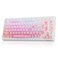DAREU EK75PRO Sakura Pink Wireless Mechanical Keyboard75 Hot Swap Creamy Gaming Keyboard with KnobRGB BacklitGasket Custom StructureSide Printed PBT Keycaps24GhzBT51USBC for WinMAC