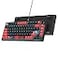 Ussixchare 75 Mechanical Gaming Keyboard Wired Gasket Mount TKL Hot Swappable RGB Backlit Knob for PC Laptop Windows Gamer Red Black