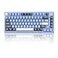 MageGee SKY81 75 Mechanical Gaming Keyboard Gasket Hot Swappable Wired Custom Creamy Keyboard w 5Layer Sound Padding Knob Control RGB Backlit NKRO for WinMac Prussian Blue Blue Whale Switch
