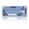 MageGee SKY81 75 Mechanical Gaming Keyboard Gasket Hot Swappable Wired Custom Creamy Keyboard w 5Layer Sound Padding Knob Control RGB Backlit NKRO for WinMac Prussian Blue Blue Whale Switch