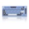 MageGee SKY81 75 Mechanical Gaming Keyboard Gasket Hot Swappable Wired Custom Creamy Keyboard w 5Layer Sound Padding Knob Control RGB Backlit NKRO for WinMac Prussian Blue Blue Whale Switch