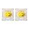 kutethy Gateron Milky Yellow Pro V2 Switches Prelubed Linear 5 pin for All MX Mechanical Keyboard 108PCS Milky Yellow Pro