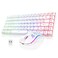 RedThunder K84 Wireless Keyboard and Mouse Combo Rainbow Backlit Rechargeable Battery 75 Layout TKL Ultra Compact Gaming Keyboard Lightweight 3200 DPI Honeycomb Optical Mouse White