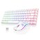 RedThunder K84 Wireless Keyboard and Mouse Combo Rainbow Backlit Rechargeable Battery 75 Layout TKL Ultra Compact Gaming Keyboard Lightweight 3200 DPI Honeycomb Optical Mouse White