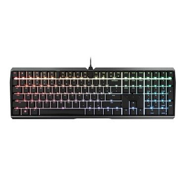 Cherry MX 30S Wired Mechanical Gaming Keyboard Robust Aluminum Housing RGBLighting Full Key Rollover Anti Ghosting MX Brown Switches Black