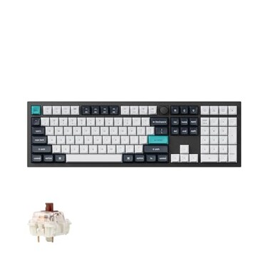 Keychron Q6 Max QMKVIA Bluetooth Wireless 24 GHzUSBC Wired Custom Mechanical Keyboard Full Size Programmable Knob RGB Backlit HotSwappable Gateron Brown Switch for Mac Windows Linux Black