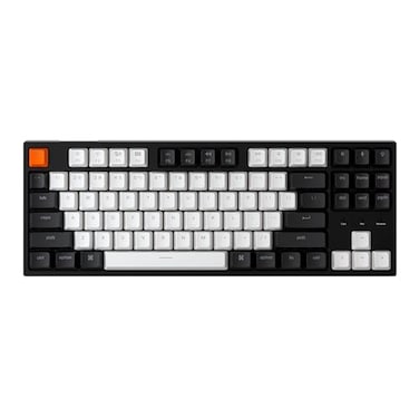 Keychron C1 Wired Mechanical Keyboard for Mac and Windows 87Key TKL USBC Board White Backlight Gateron G Pro Brown Switch Compact for Office Typing and Light Gaming