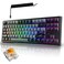 TECWARE Phantom Elite 87 Key RGB Mechanical Gaming Keyboard 3 Mode Wireless Bluetooth 50 24GHz USB C Wired Hot Swappable 5 Pin Double Shot PBT Keycaps Wraith Orange Switch Black