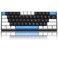 Camiysn 60 Mechanical Gaming KeyboardWhite Black Blue Keycaps Gaming Keyboard with Linear Red Switch Detachable TypeC Cable Mini Keyboard with Blue LED Light for WindowsMacPCLaptop