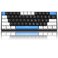 Camiysn 60 Mechanical Gaming KeyboardWhite Black Blue Keycaps Gaming Keyboard with Linear Red Switch Detachable TypeC Cable Mini Keyboard with Blue LED Light for WindowsMacPCLaptop