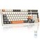 MAGIC-REFINER MAGICREFINER RK96 Wireless Mechanical Keyboard Dual Mode 24GBT50 2in1 Receiver 100 Keys Hot Swappable Red Switches Gaming Keyboard with Number Pad for PC GamersMacWindows