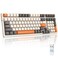 MAGIC-REFINER MAGICREFINER RK96 Wireless Mechanical Keyboard Dual Mode 24GBT50 2in1 Receiver 100 Keys Hot Swappable Red Switches Gaming Keyboard with Number Pad for PC GamersMacWindows