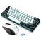 Snpurdiri 24G Wireless Gaming Keyboard and Mouse Combo Include Mini 60 Merchanical Feel RGB Backlit Keyboard Ergonomic Vertical Feel Small Wireless MouseBlack and White