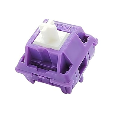 Tecsee Purple Panda PME Material Tactile Keyboard Switches CherryStyle Mechanical Gaming Keyboards Long Stem Plate Mounted SMD 5 Pin RGB Switches for Backlit Keyboard Purple Panda 70