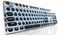 SEUNKWANG EWEADN TK950 Typewriter Keyboard Wireless Mechanical Keyboard 104 Keys Aesthetic Typewriter Keyboards with Blue Backlit AntiGhosting Blue Switch Bluetooth24GHzWired Cute keyboardsBlack