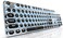 SEUNKWANG EWEADN TK950 Typewriter Keyboard Wireless Mechanical Keyboard 104 Keys Aesthetic Typewriter Keyboards with Blue Backlit AntiGhosting Blue Switch Bluetooth24GHzWired Cute keyboardsBlack