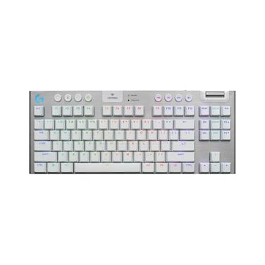 Logitech G915 X Lightspeed TKL LowProfile Wireless Gaming Keyboard DoubleShot PBT Keycaps Fully Programmable Keys RGB Backlighting Sleek Aluminum Finishing GL Brown Tactile PCMac Black