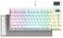 Womier SK80 75 Percent Keyboard Gaming with Color Multimedia Display Mechanical Keyboard Topographic Hot Swappable Gasket Mount RGB Creamy Key Board Prelubed POM Switch for MacWinWhite