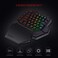 Redragon K585 DITI Wired OneHanded RGB Mechanical Gaming Keyboard 42 Keys TypeC Professional Gaming Keypad wUpgraded HotSwappable Socket 7 Onboard Macro Keys Detachable Wrist Rest