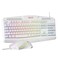 Redragon Updated Programmable Gaming Keyboard and Mouse RGB Backlit Keyboard Mouse with Software Independent Macro Record Keys Value Combo Set White S1013 PRO