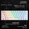 HK GAMING GK61 Mechanical Gaming Keyboard 61 Keys Multi Color RGB Illuminated LED Backlit Wired Programmable for PCMac Gamer Gateron Optical Brown White