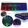 Orzly Gaming Keyboard and Mouse and Mouse pad and Gaming Headset Wired LED RGB Backlight Bundle for PC Gamers and Xbox and PS4 Users 4 in 1 Edition Hornet RX250