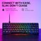 HyperX Alloy Origins 65 Mechanical Gaming Keyboard Compact 65 Form Factor Tactile Aqua Switch Double Shot PBT Keycaps RGB LED Backlit NGENUITY Software Compatible