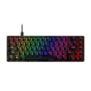 HyperX Alloy Origins 65 Mechanical Gaming Keyboard Compact 65 Form Factor Tactile Aqua Switch Double Shot PBT Keycaps RGB LED Backlit NGENUITY Software Compatible