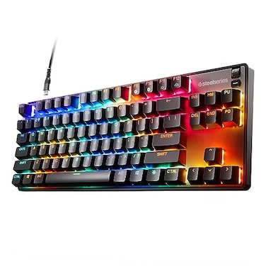 SteelSeries New Apex 9 TKL HotSwap Optical Mini Keyboard TKL Esports Design Optical Switches RGB Customization Aluminum Alloy Frame Double Shot PBT Keycaps