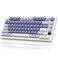 RK ROYAL KLUDGE M75 Mechanical Keyboard with OLED Smart Display and Volume Knob 24GUSBCBT Gasket Mounted 75 Layout Wireless Gaming Keyboard with 81 Keys RGB Backlit HotSwappable Brown Switch