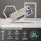 YUNZII YZ75 75 Hot Swappable Wireless Gaming Mechanical Keyboard RGB Backlights BT5024GUSBC Dye Sub PBT Keycaps for LinuxWinMacGateron G Pro Yellow White