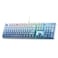 Redragon K556 SE RGB LED Backlit Wired Mechanical Gaming Keyboard Aluminum Base 104 Keys Upgraded Socket 35mm Sound Absorbing Foams HotSwap Linear Quiet Red Switch Gradient Blue