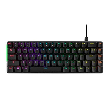 ASUS ROG Falchion Ace 65 RGB Compact Gaming Mechanical Keyboard Lubed ROG NX Red Switches Switch Stabilizers SoundDampening Foam PBT Keycaps Wired with KVM Three Angles Cover CaseBlack