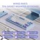 RK ROYAL KLUDGE R75 Mechanical Keyboard Wired with Volume Knob 75 Custom Gaming Keyboard Gasket Mount RGB Backlit with Software Cherry Profile Hot Swappable Silver Switch PBT Keycaps