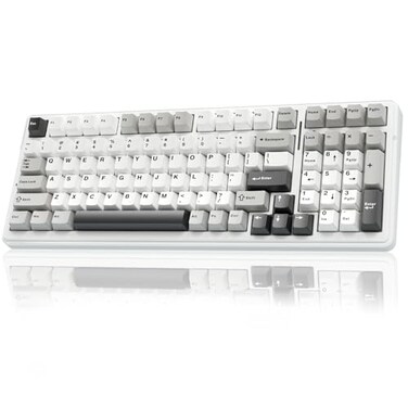 AULA F99 Wireless Mechanical KeyboardTriMode BT5024GHzUSBC Hot Swappable Custom KeyboardPrelubed Linear SwitchesRGB Backlit Computer Gaming Keyboards for PCTabletPSXbox