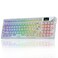 AULA F98 Pro Wireless Mechanical Keyboard with Transparent KeycapsHotswappablePrelubed Linear SwitchesGasket StructureRGB BacklitOLED ScreenBT5024GUSBC Wired Computer Keyboard