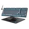 Taiahiro Mechanical Gaming Keyboard and Mouse LED Backlit 98Key Floating Keycap 4 DPI RGB Gaming Mouse with Mouse Pad Full AntiGhost Light Up Wired Computer Keyboards for MAC PC Gamer Accessories Gray