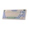 Redragon K673 PRO 75 Wireless Gasket RGB Gaming Keyboard 3Modes 81 Keys Compact Mechanical Keyboard wHotSwap Socket Dedicated Knob Control Sound Absorbing Pads Linear Red Switch