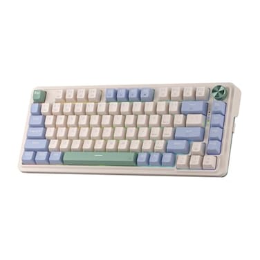 Redragon K673 PRO 75 Wireless Gasket RGB Gaming Keyboard 3Modes 81 Keys Compact Mechanical Keyboard wHotSwap Socket Dedicated Knob Control Sound Absorbing Pads Linear Red Switch