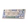 Redragon K673 PRO 75 Wireless Gasket RGB Gaming Keyboard 3Modes 81 Keys Compact Mechanical Keyboard wHotSwap Socket Dedicated Knob Control Sound Absorbing Pads Linear Red Switch