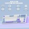 AULA F99 Wireless Mechanical KeyboardTriMode BT5024GHzUSBC Hot Swappable Custom KeyboardPrelubed Linear SwitchesGasket StructureRGB Backlit Gaming Keyboard for PCTabletXboxPS4PS5