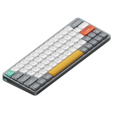 nuphy Air60 V2 Portable Wireless Keyboard 60 Low Profile Mechanical Keyboard Support QMKVIA Compatible with Windowsmac OSLinux Supports Bluetooth 5124GHzWired USBC GreyGateron Brown Switch