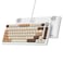 Ussixchare 75 Mechanical Gasket Mount TKL Custom Keyboard Wired Hot Swappable RGB Backlit for PC Laptop Windows Gamers Coffee Cat