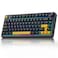 AULA F75 75 Wireless Mechanical Keyboard Hot Swappable Creamy Keyboard Prelubed Greywood Switches RGB Backlit Gaming Keyboards 24GHzTypeCBT50Cool Black