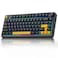 AULA F75 75 Wireless Mechanical Keyboard Hot Swappable Creamy Keyboard Prelubed Greywood Switches RGB Backlit Gaming Keyboards 24GHzTypeCBT50Cool Black