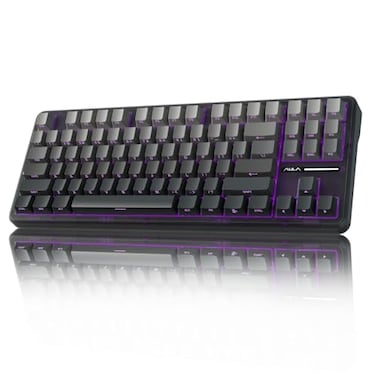 AULA F87 Pro Wireless Mechanical KeyboardTriMode BT5024GHzUSBC Hot Swappable Custom KeyboardPrelubed SwitchesSide Printed PBT Keycaps75 TKL RGB Backlit Gaming Keyboards