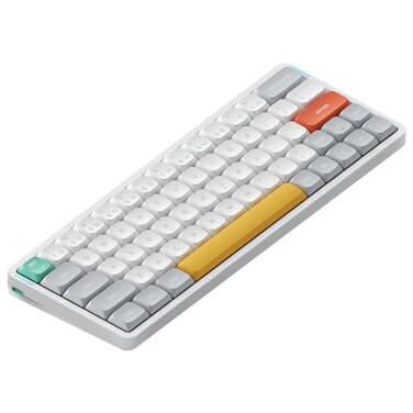 nuphy Air60 V2 Portable Wireless Keyboard 60 Low Profile Mechanical Keyboard Support QMKVIA Compatible with Windowsmac OSLinux Supports Bluetooth 5124GHzUSBC White Gateron Blue Switch