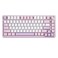 YUNZII B75 PRO Wireless Mechanical Keyboard75 Layout with KnobHot Swap Gasket Custom StructureCreamy Prelubed SwitchesRGB BacklitBluetoothTypeC24G for WinMacCocoa Cream V2 SwitchPurple