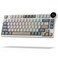 RK ROYAL KLUDGE N80 Low Profile Mechanical Keyboard wSmart Display Screen Knob 75 Top Mount 3Modes Wireless Mechanical Keyboard Software Support Massive Battery 80 Keys Tactile Brown Switch