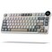 RK ROYAL KLUDGE N80 Low Profile Mechanical Keyboard wSmart Display Screen Knob 75 Top Mount 3Modes Wireless Mechanical Keyboard Software Support Massive Battery 80 Keys Tactile Brown Switch
